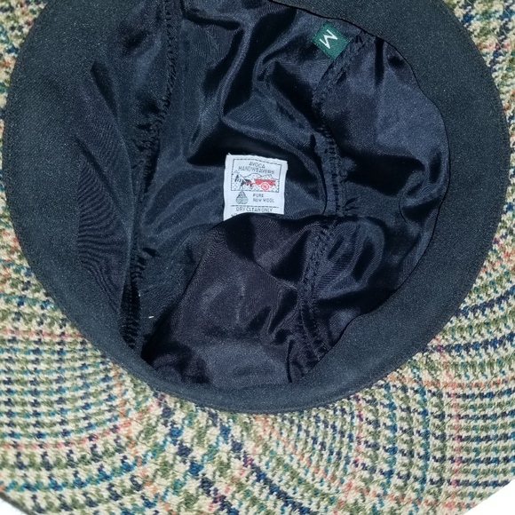VINTAGE IRISH WOOL BUCKET HAT/AVOCA HAND WEAVERS/PURE NEW WOOL/SIZE M/LINED - Picture 5 of 6